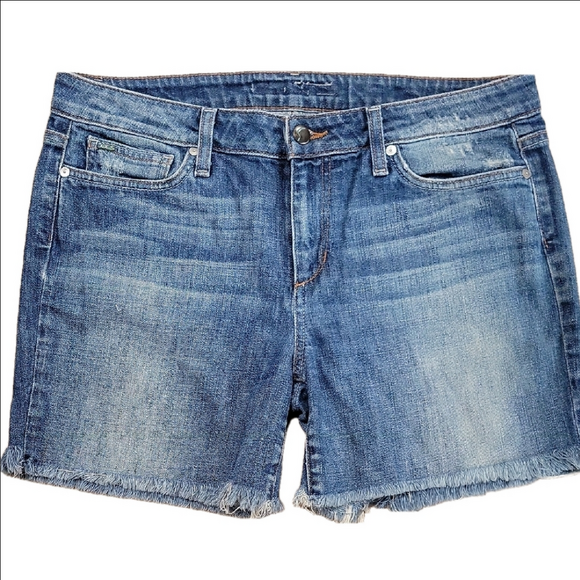 Joe's Distressed Muse Fit Julie Wash Denim Cutoff Shorts Size 30 EUC - Picture 1 of 11